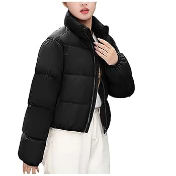 Women's Quilted Puffer Jacket Warm Cotton Padded Down Coat